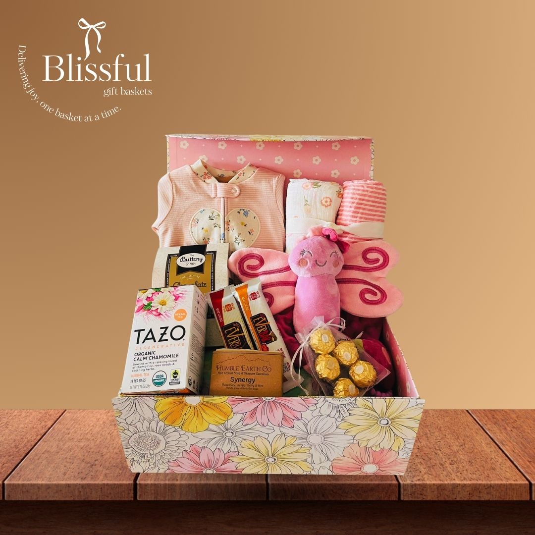 Welcome Little One Gift Basket - Girl