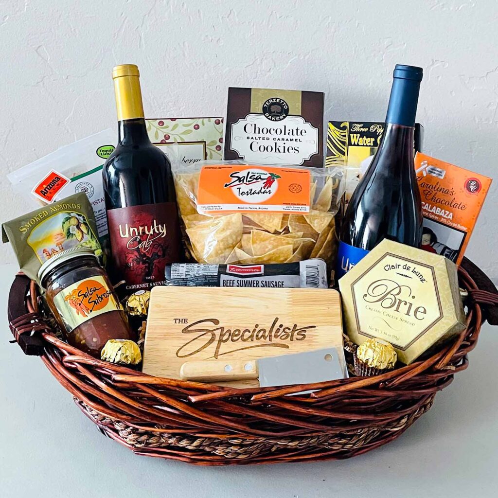 Custom Wine Time Basket