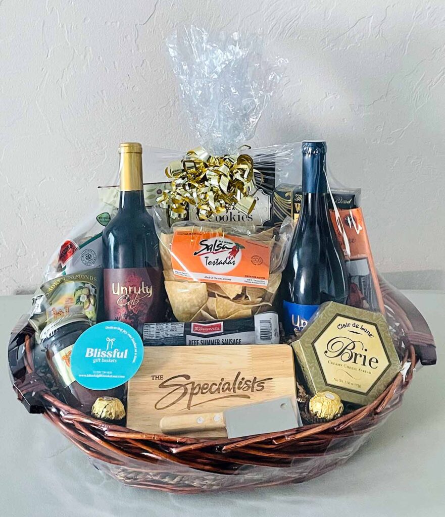 Custom Wine Time Basket 2